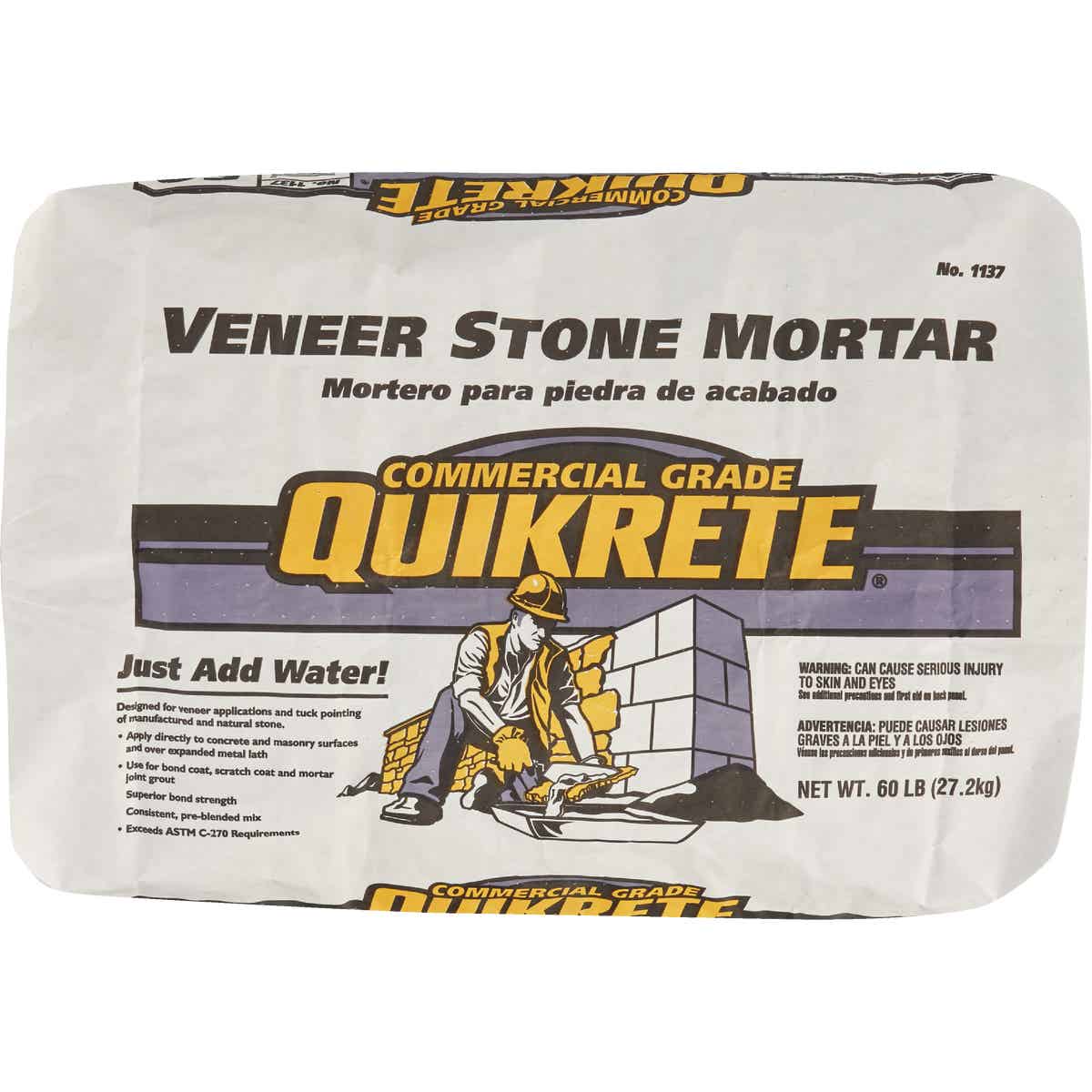 Quikrete 60 Lb. Gray Type S Veneer Stone Mortar Mix Anderson Lumber