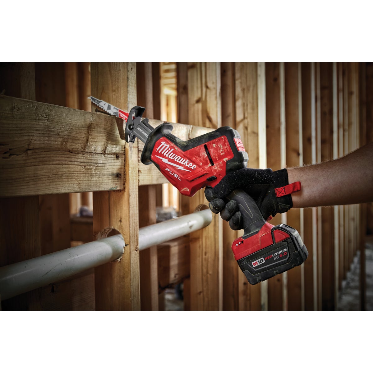 Milwaukee M18 FUEL HACKZALL Brushless Cordless Reciprocating Saw Kit with 5.0 Ah Battery Charger Anderson Lumber