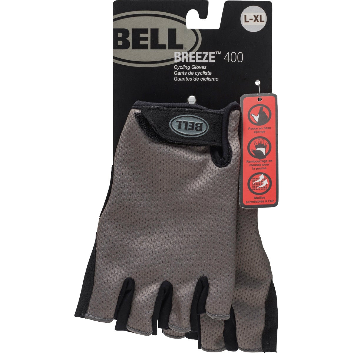 Bell Breeze 400 Black Suede Cycling Gloves L XL Anderson Lumber