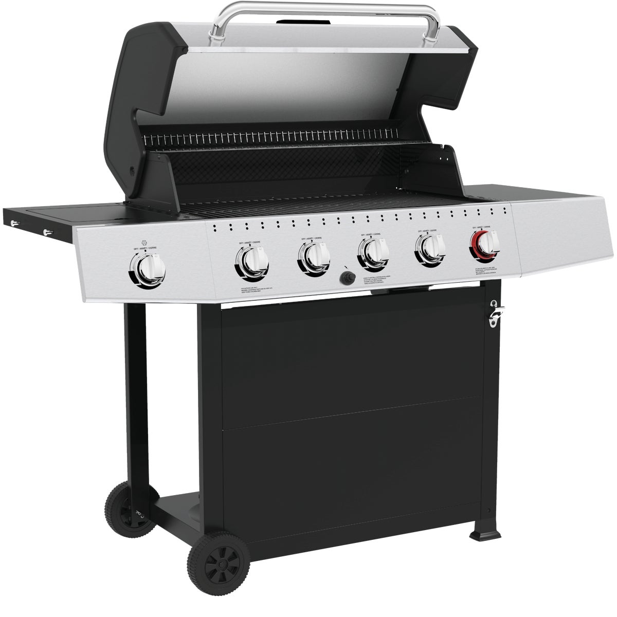 GrillPro 5 Burner Stainless Steel Black 52 000 BTU LP Gas Grill Anderson Lumber